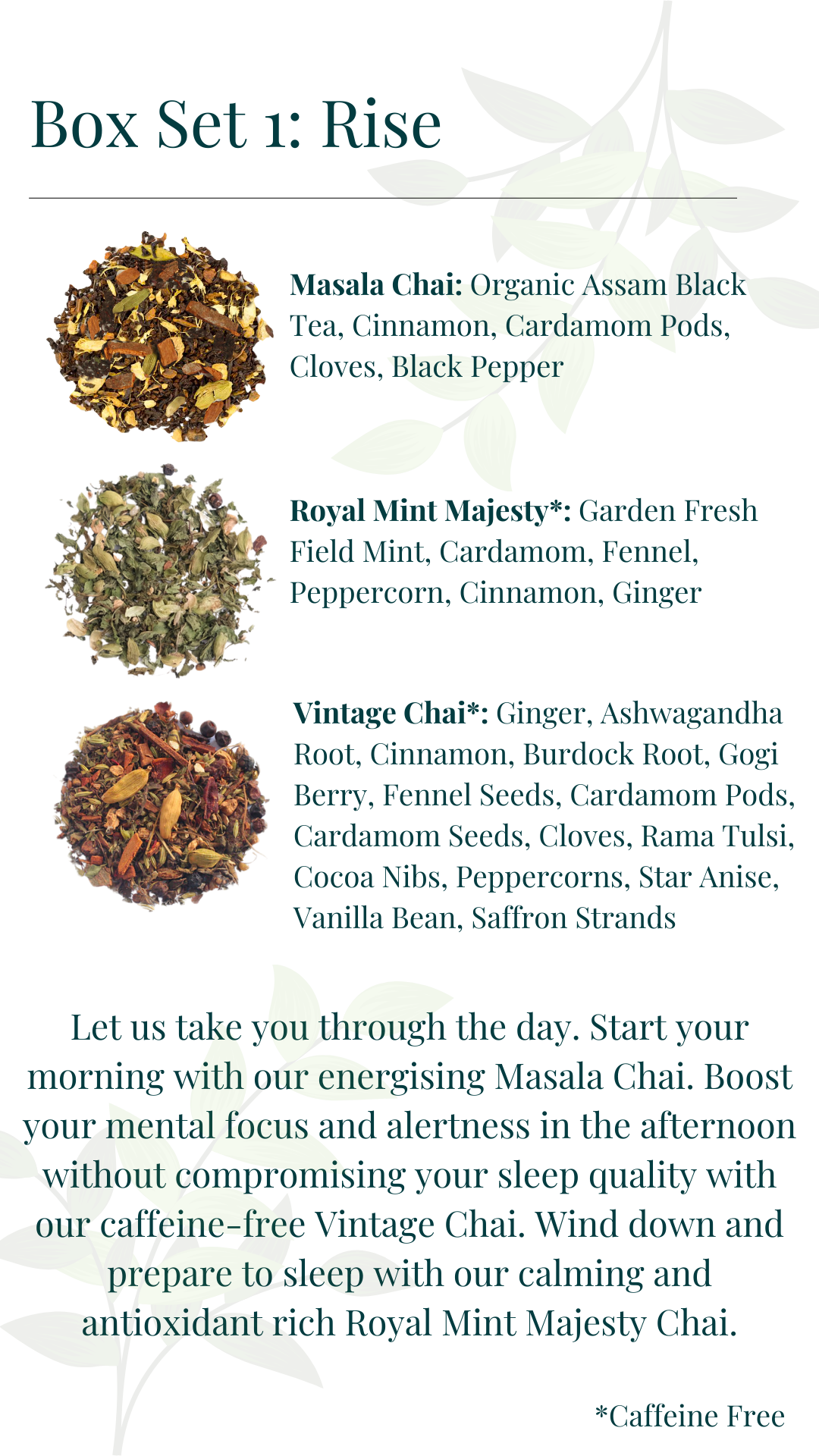 Loose Leaf Tea Set | Chai Tea Box Set | RANI