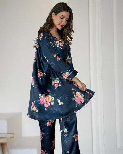 The Mary 3-Piece Long Pajama Set